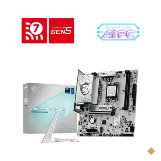 Placa Mãe MSI B860M GAMING (Socket LGA 1851/INTEL B860/DDR5/M.2/WIFI)