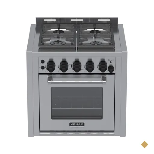 Fogao a Gas de Embutir 4 Bocas Venax Temis Inox 127V