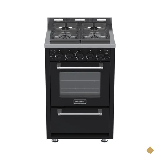 Fogao a Gas 4 Bocas Venax Temis Preto 220V
