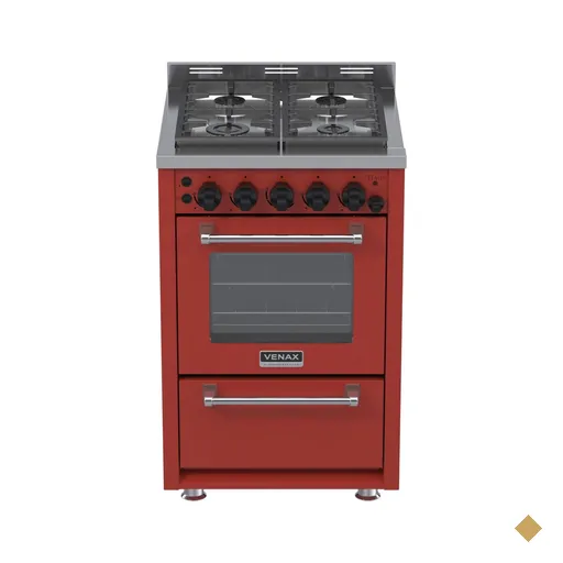 Fogao a Gas 4 Bocas Venax Temis Vermelho 127V