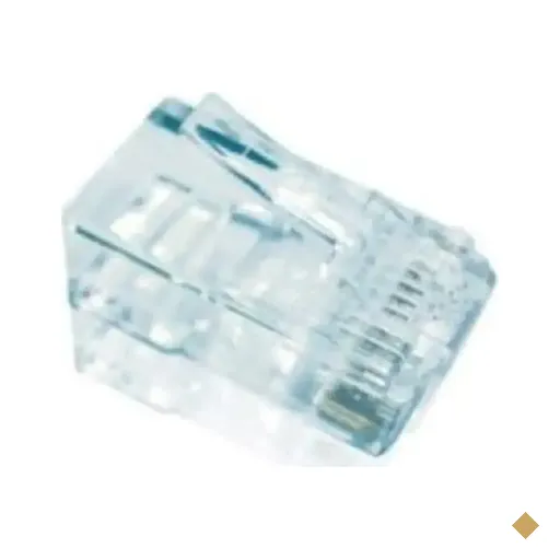 Conector RJ45 CAT5e Transparente - 20 Unidades