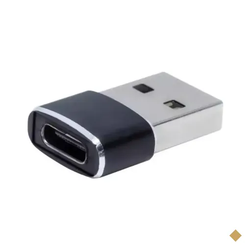 Adaptador Conversor USB Tipo-C (F) x USB Tipo-A (M) OTG - NWT
