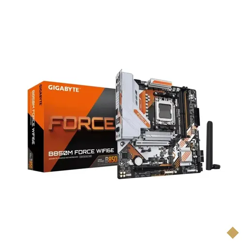 Placa Mãe Gigabyte B850M FORCE WIFI6E (Socket AM5/AMD B850/DDR5/M.2/Bluetooth)