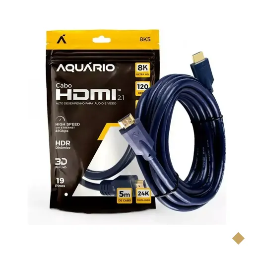 Cabo HDMI 5m v2.1 8K - Aquário 8K5 