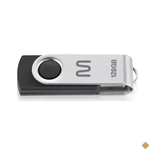 Pendrive Multi TWIST 128GB USB 2.0 Preto 