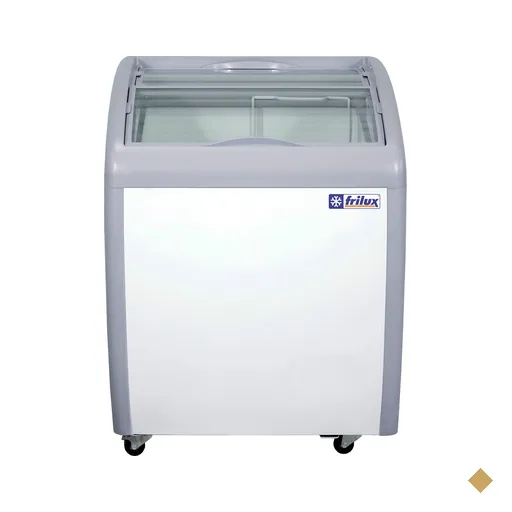 Freezer Horizontal Frilux 160 Litros Branco Vidro Curvo 220V RF-105-C