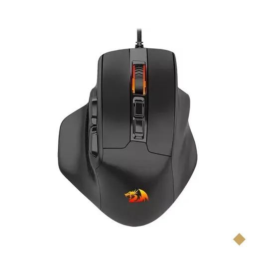 Mouse Redragon Bullseye RGB 12400dpi USB - Preto