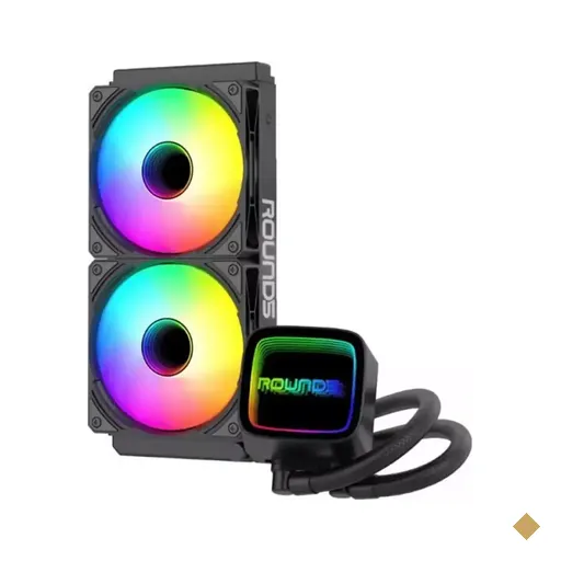 WaterCooler Round 5 Eurus Black, ARGB, 240mm, Intel/AMD, Preto
