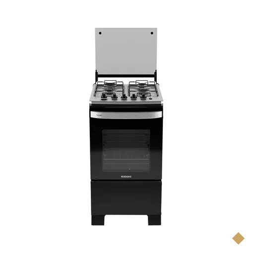 Fogão Itachef de 4 Bocas com Mesa de Inox e Tripla Chama Itatiaia