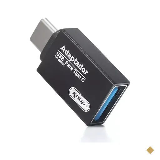 Adaptador USB A 3.0 Fêmea x Tipo C Macho OTG - Knup