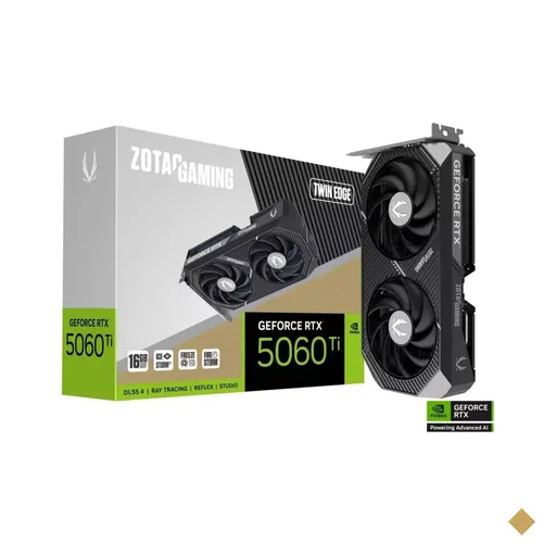 Placa de Vídeo Zotac GeForce RTX 5060TI 16GB Twin Edge GDDR7 PCI-E 5.0 x16 -…