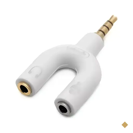 Adaptador para Áudio e Fone, Plug P2