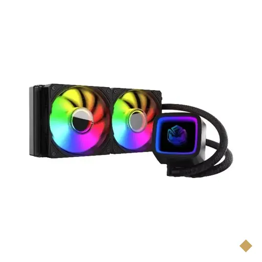 WaterCooler PCYes Tundra Black Vulcan, ARGB, 240mm, Intel/AMD, Preto