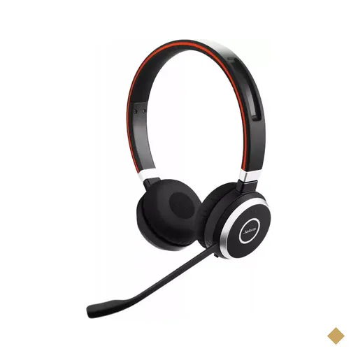 Headset Jabra Evolve 65 SE Stereo + Link 380A Bluetooth/Wireless Profissional…