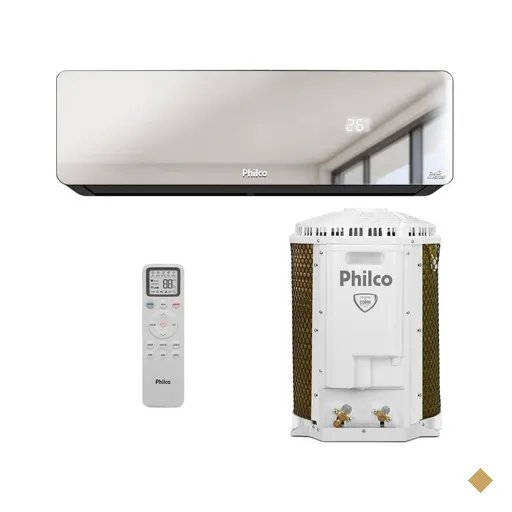 Ar Condicionado Split Inverter Philco PAC12QG Espelhado 12000 BTUs Quente e…