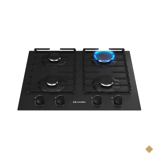 Cooktop Mueller 4 Bocas Antiaderente com Grades de Ferro Fundido MCG4BN Bivolt