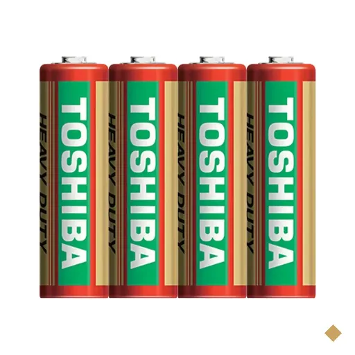 4 Pilhas AA Zinco Heavy Duty, 1.5V, Embalagem Econômica, Toshiba