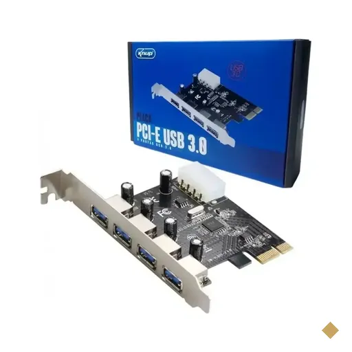 Placa Knup USB 3.0 com 4 Portas PCI-e X1 KP-T102