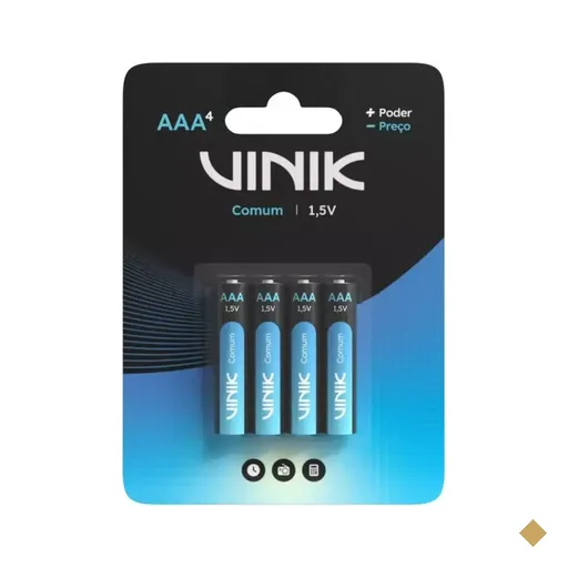 4 Pilhas AAA Comum, VP3AB4C - Vinik