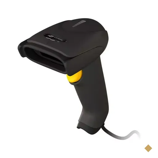 Leitor de Código de Barras Laser USB, 1D (notas fiscais, boletos bancários)…