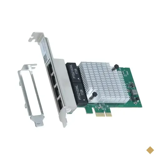Placa de Rede PCyes Gigabit Quad Port (Low Profile) PCI Express x1