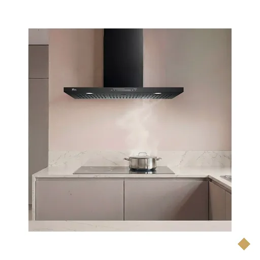 Coifa de Parede Platinium 60cm Controle Gesto Preto Fischer