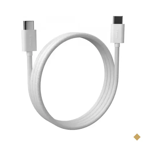 Cabo USB-C (M) x (M) 1m, Branco - Fortrek