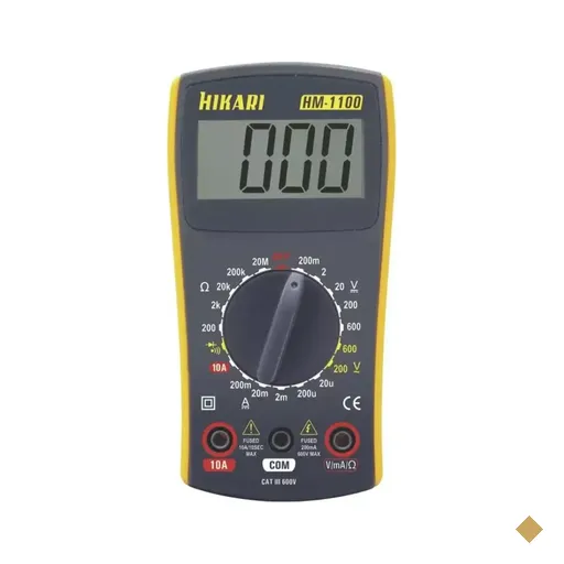 Multímetro Digital Hikari HM1100 Amarelo/Cinza
