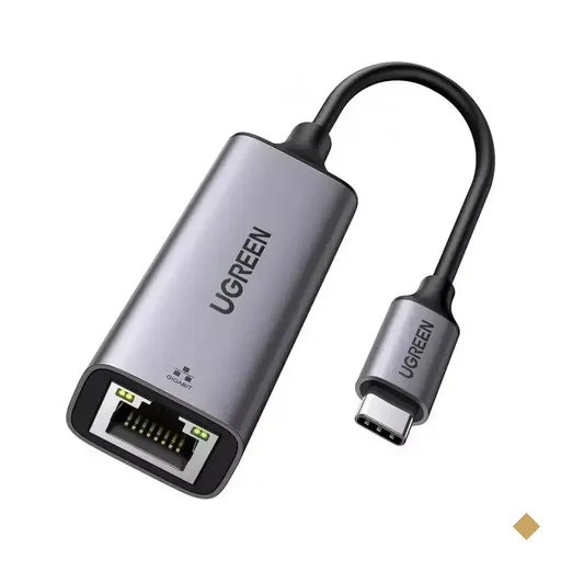 Adaptador Ugreen Ethernet Gigabit USB-C para RJ-45