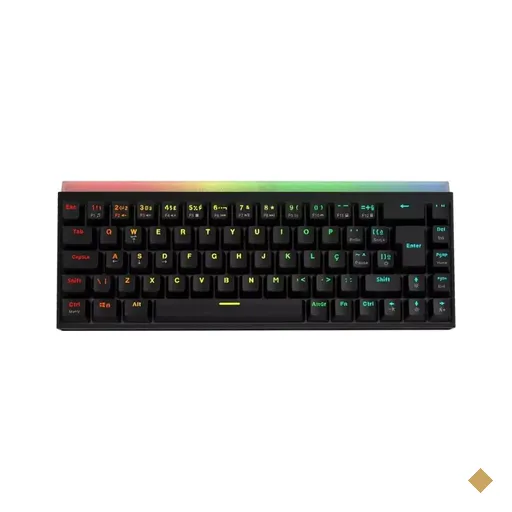 Teclado Mecânico Gamer PCYES Shiyan Black Vulcan 60% Led RGB com Switch Outemu…