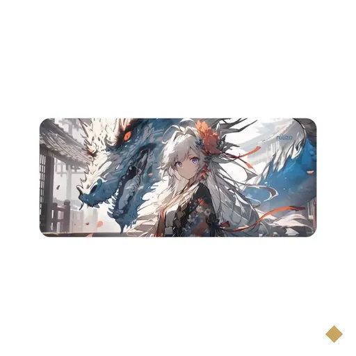 MousePad Gamer Reliza Garota Dragão (700X300X3mm)