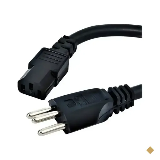 Cabo Força para Fonte Tripolar 2,50mm Plug 20 Amperes 1,50m