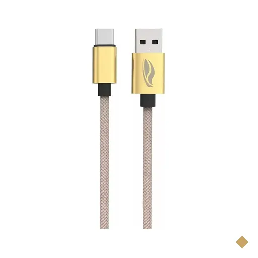 Cabo Conversor USB Tipo-C (M) x USB Tipo-A (M) 1m Dourado - C3Tech