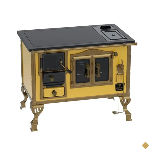 Fogao a Lenha Venax n 2 Duque Premium Caldeira Amarelo SD