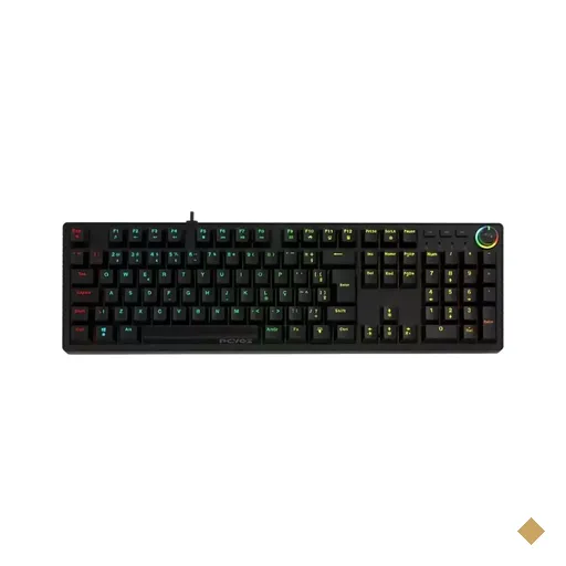 Teclado Mecânico Gamer PCYES Zecky Black Vulcan Switch Blue, Led Rainbow…