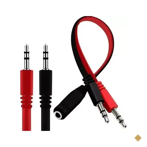 Cabo Adaptador Conversor P2 (F) x 2 P2 (M) - TSA