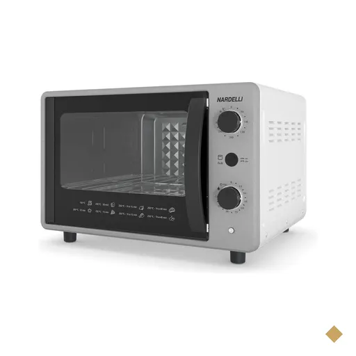 Forno Elétrico Nardelli 45L Bancada S45 Cinza e Branco