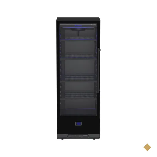 Cervejeira Venax 400L Blue Light Preto Porta Invertida