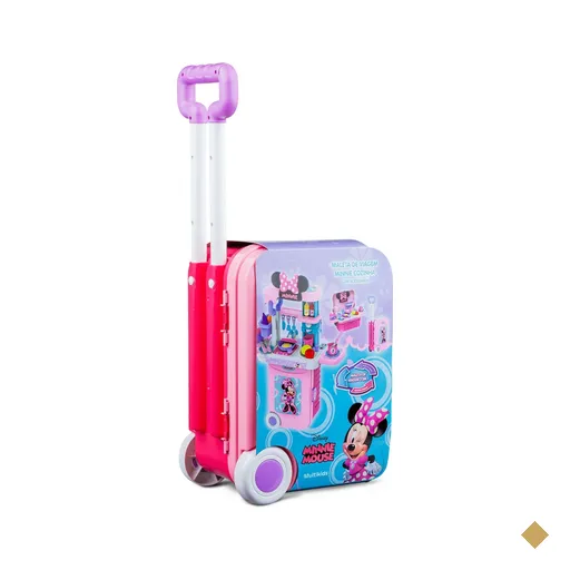 Maleta de Viagem Minnie Cozinha Playset 3 em 1 Multikids - BR1298