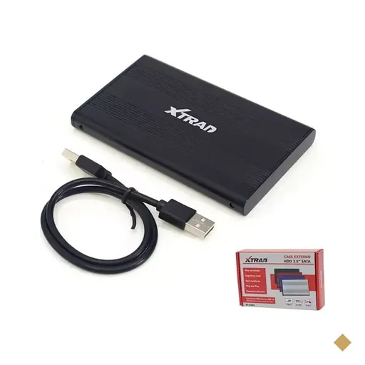 Case para HDD/SSD 2.5″ SATA para USB 2.0 XT-2030 Preto - Xtrad