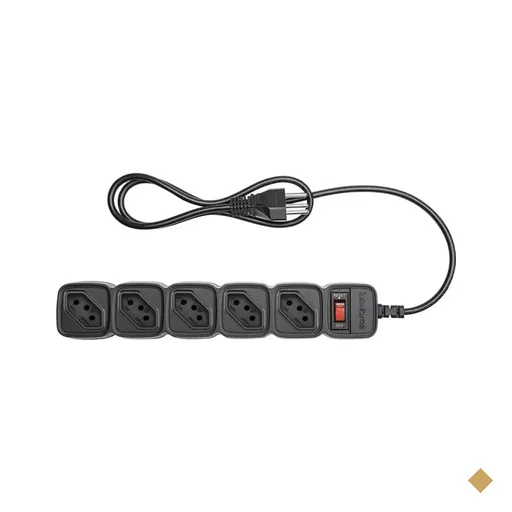 Protetor Eletrônico (Filtro de Linha) Intelbras 5 Tomadas (3 metros) Bivolt…