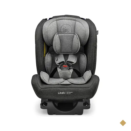 Cadeirinha Infantil para carro 0-36Kg Isofix All Stages Fix 2.0 Preto e Cinza…