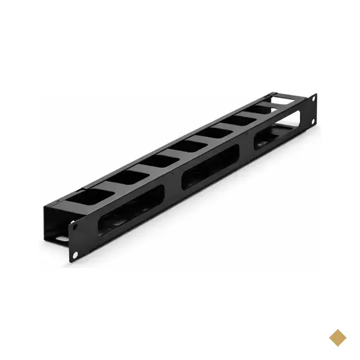 Organizador de Cabos para Rack Servidor 1U com Tampa Removível Preto