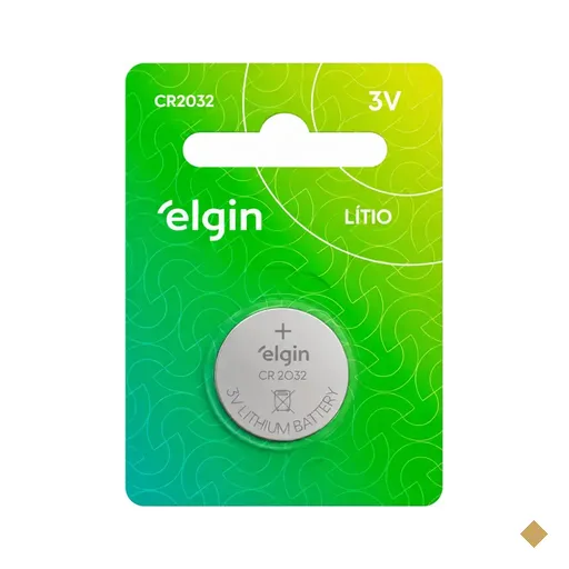 Bateria de Lítio Elgin CR2032 3V, para Placa-Mãe, 1 Unidade
