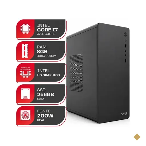 Computador Work Home - Intel i7 Edition (Intel Core i7-3770 Quad-Core, 8GB…