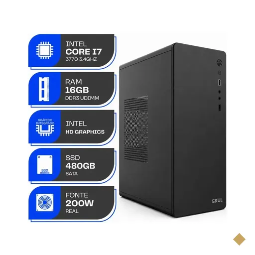 Computador Work Home - Intel i7 Edition (Intel Core i7-3770 Quad-Core, 16GB…