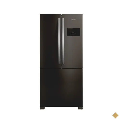Geladeira Frost Free French Door 3 Portas Black Inox Brastemp - BRO85ME