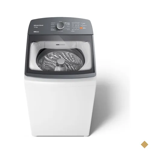 Máquina de Lavar 14Kg Brastemp Branca com Smart Sensor e Design Compacto -…