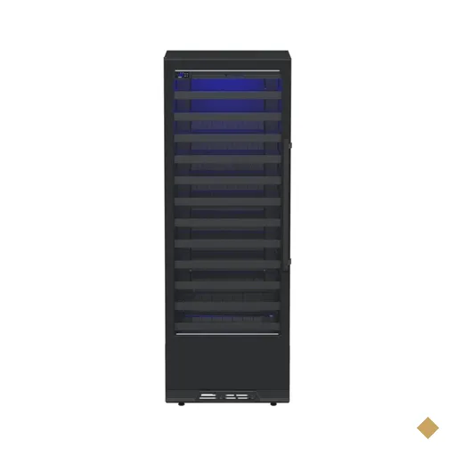 Adega Piubella 400 para 104 Garrafas Preto Porta Invertida 127 V