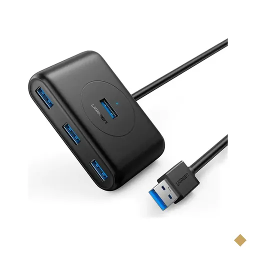 HUB Ugreen CR133 4 Portas USB 3.0 Preto